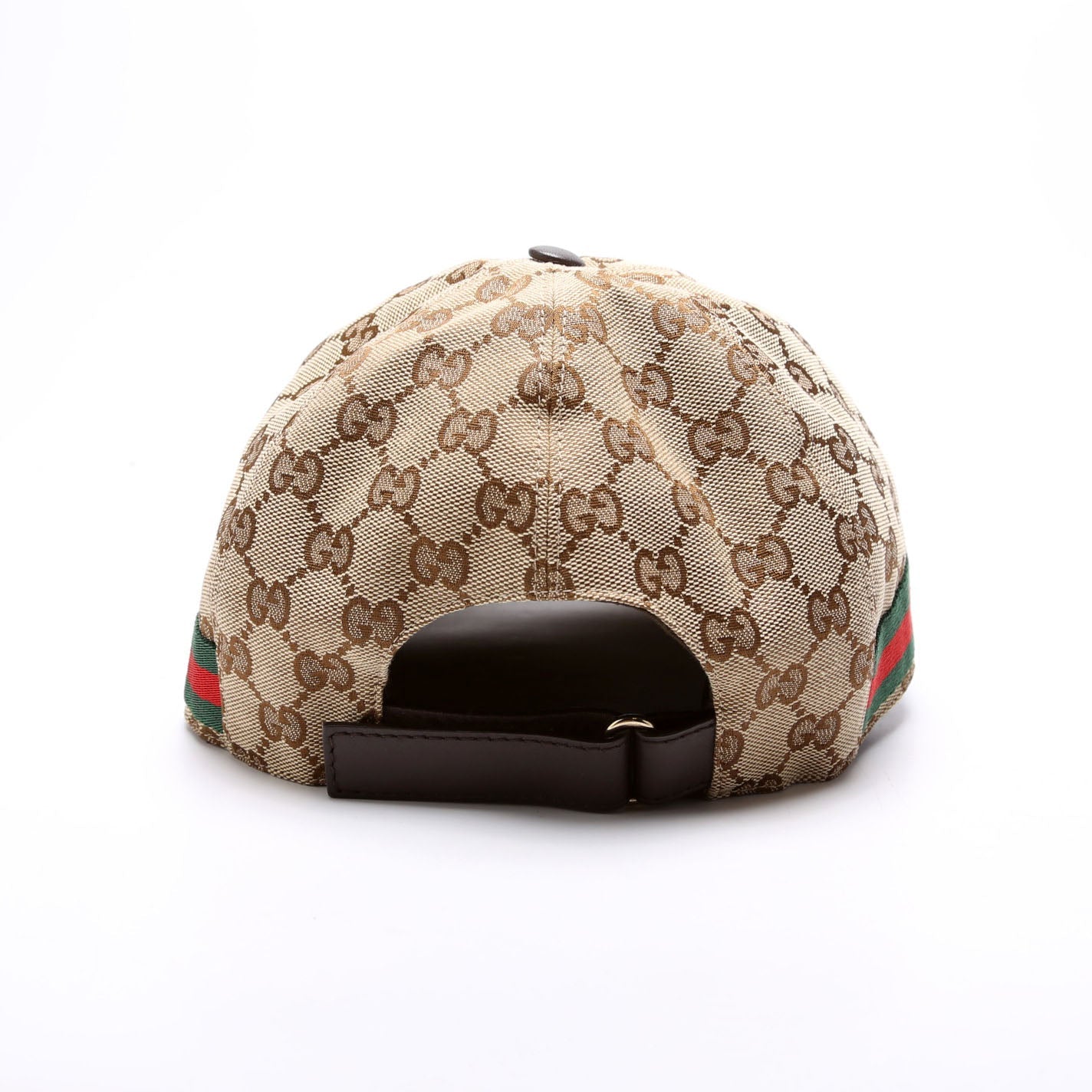 200035 GG Canvas Web Hat Size XL Brown