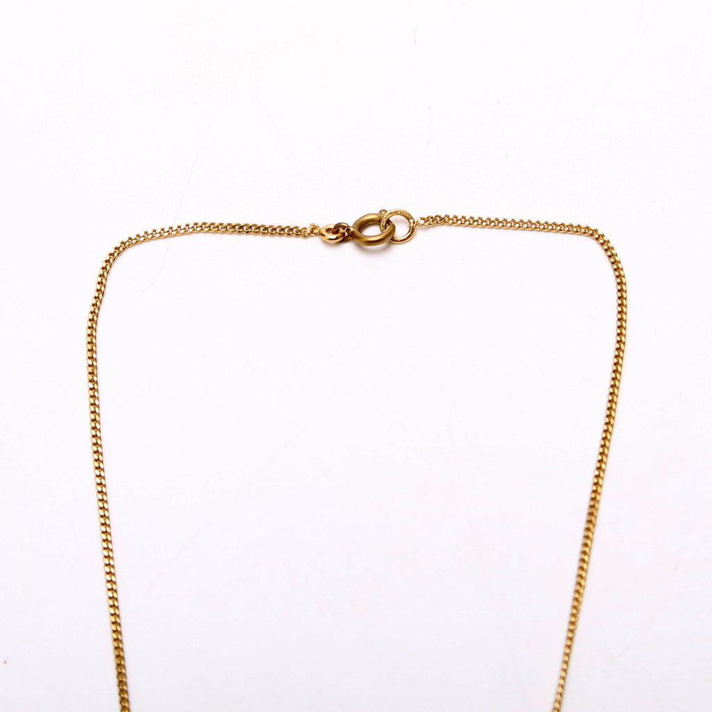 Crystal CC No5 No19 Pendant Necklace Gold
