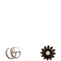 GG Mother Of Pearl Flower Stud 925 Earrings Silver