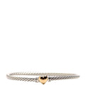 Classic Cable Heart Station Bracelet 3MM 925/750