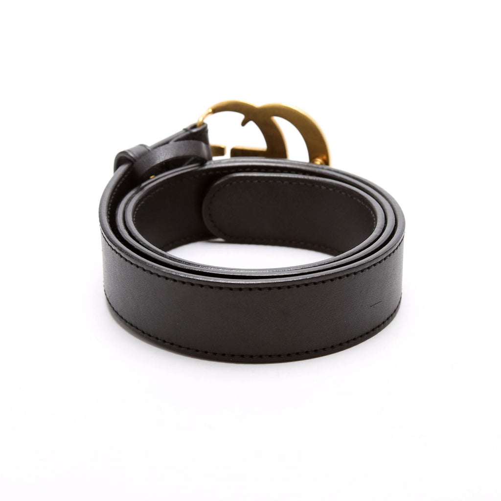 414516 GG Marmont Belt Size 80/32 Black