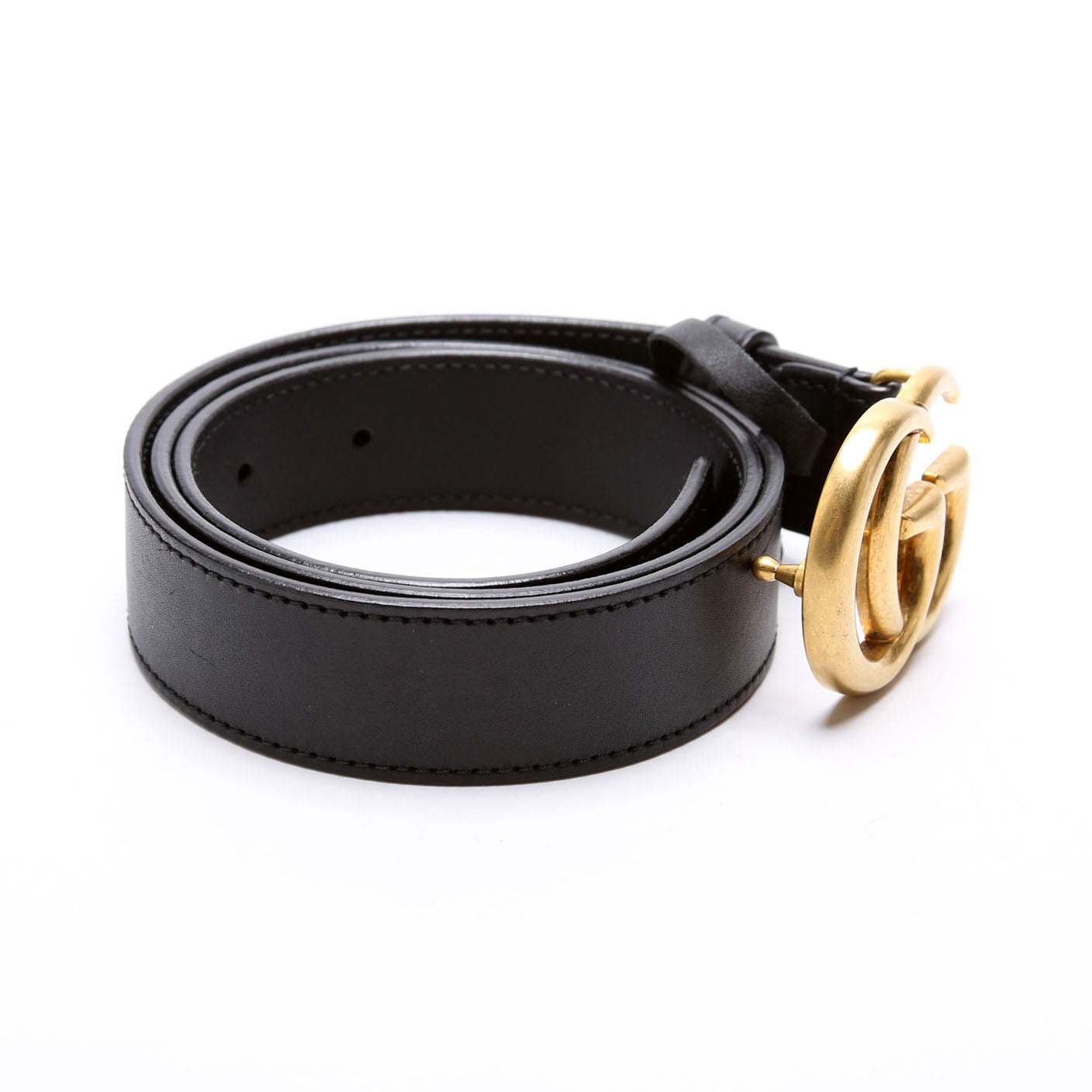 414516 GG Marmont Belt Size 80/32 Black