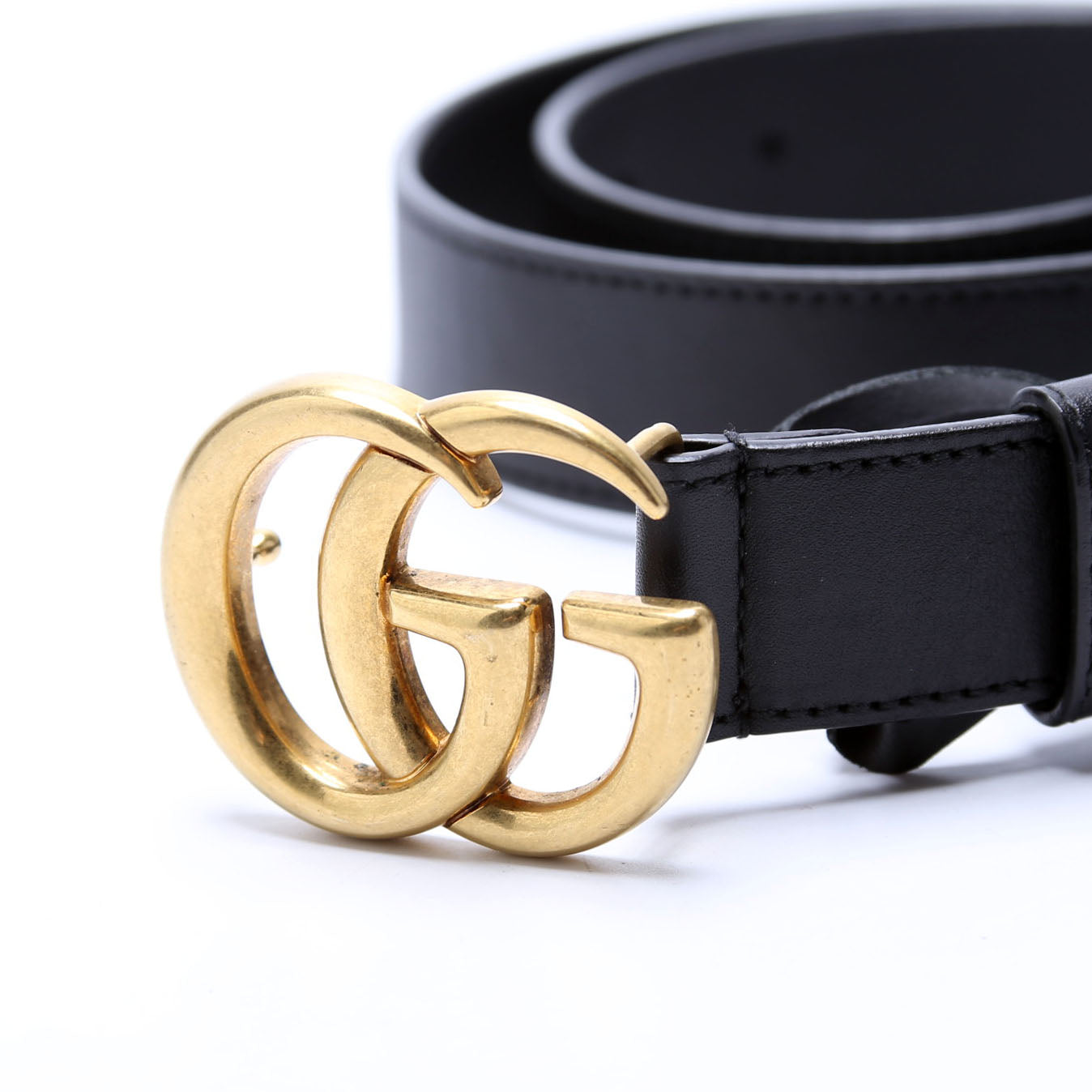 414516 GG Marmont Belt Size 80/32 Black
