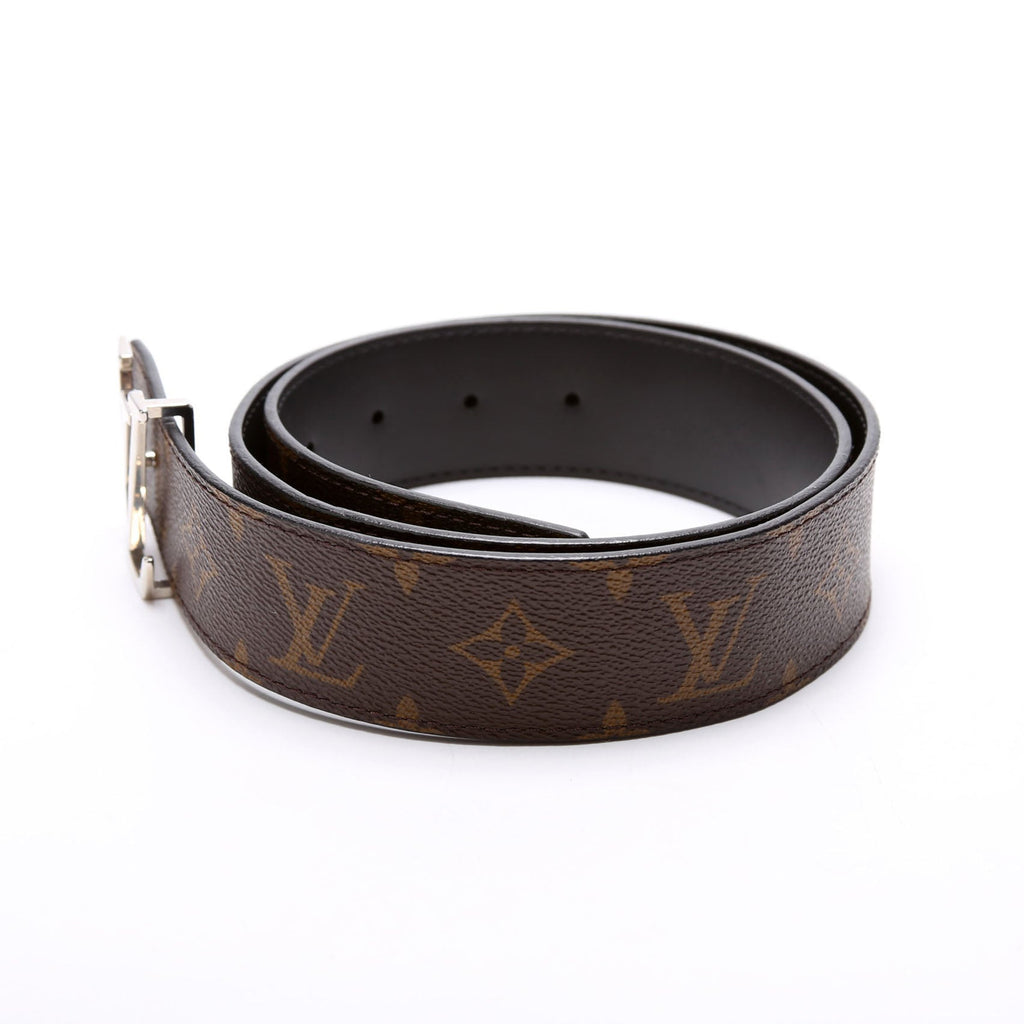LV Initiales 30MM Reversible Leather/Monogram Belt Size 80/32 Brown/Black