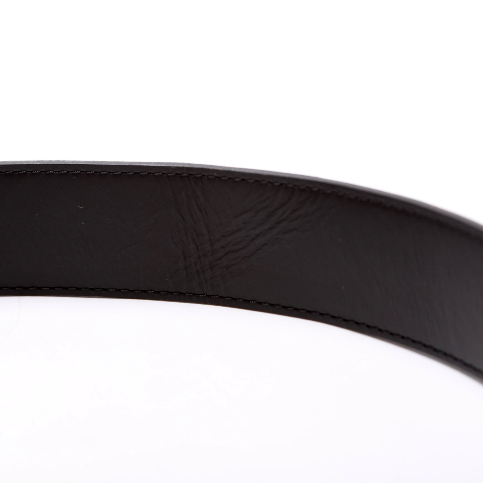LV Initiales 30MM Reversible Leather/Monogram Belt Size 80/32 Brown/Black