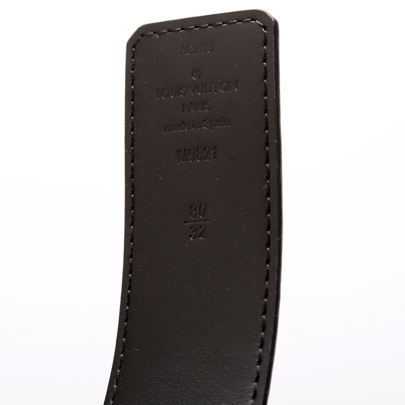 LV Initiales 30MM Reversible Leather/Monogram Belt Size 80/32 Brown/Black