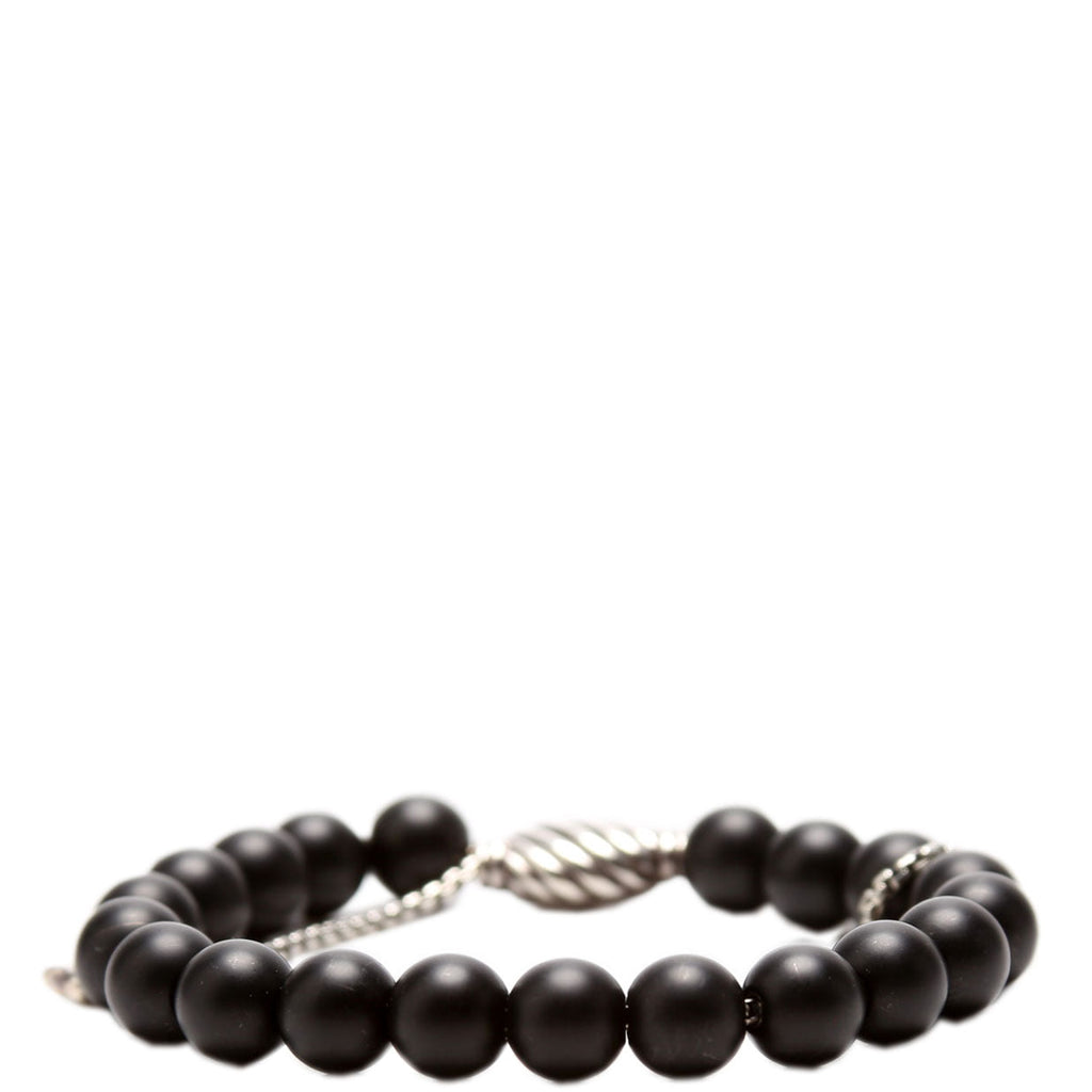 Spiritual Beads 8MM Bracelet Onyx/925