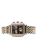 Deco High Shine Two Tone With 0.65CW Diamonds Silver/Gold