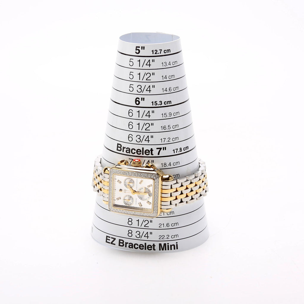 Deco High Shine Two Tone With 0.65CW Diamonds Silver/Gold