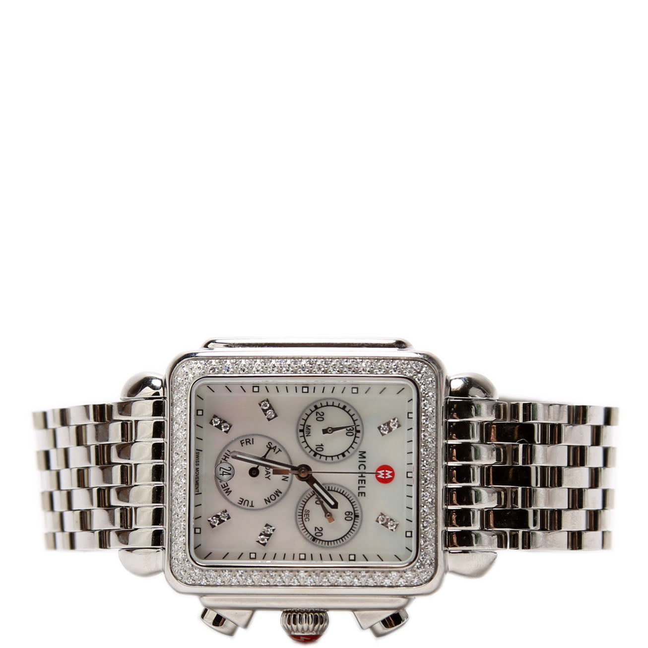 Deco With 0.76CW Diamond Watch Silver