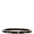 Camellia Bangle Bracelet Black/White