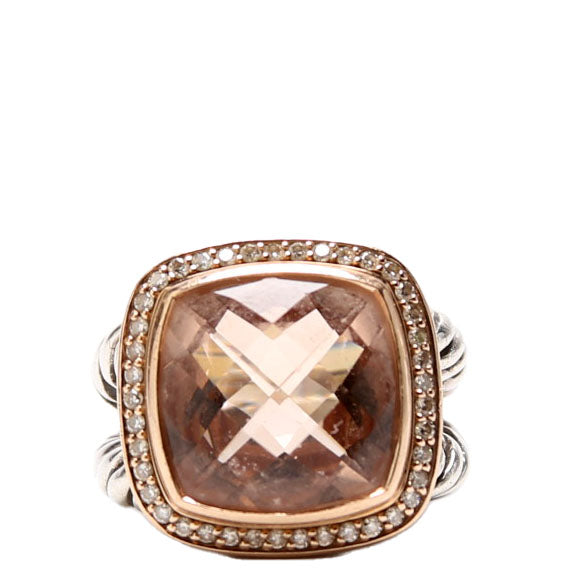 Albion 14MM Ring Morganite/925/750 Size 7 Pink