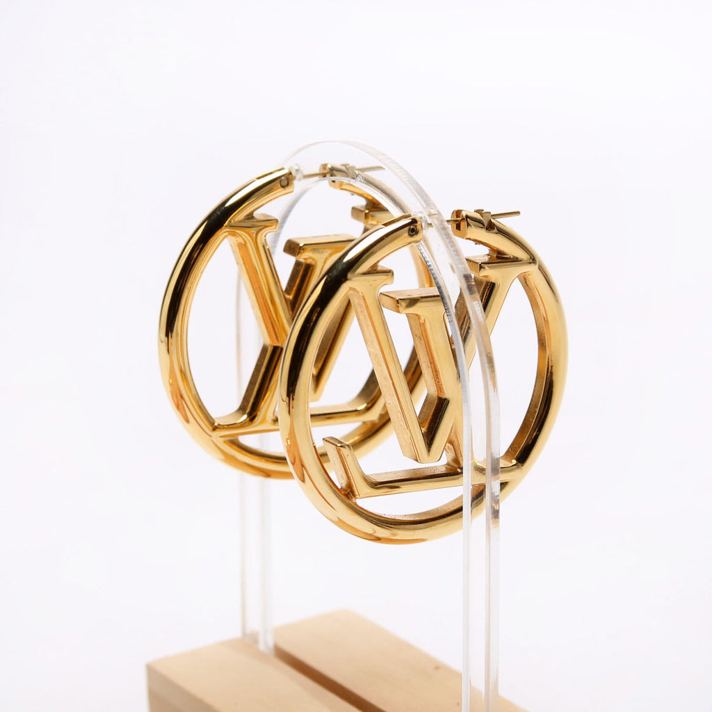 Louise Hoop Earrings GM Gold