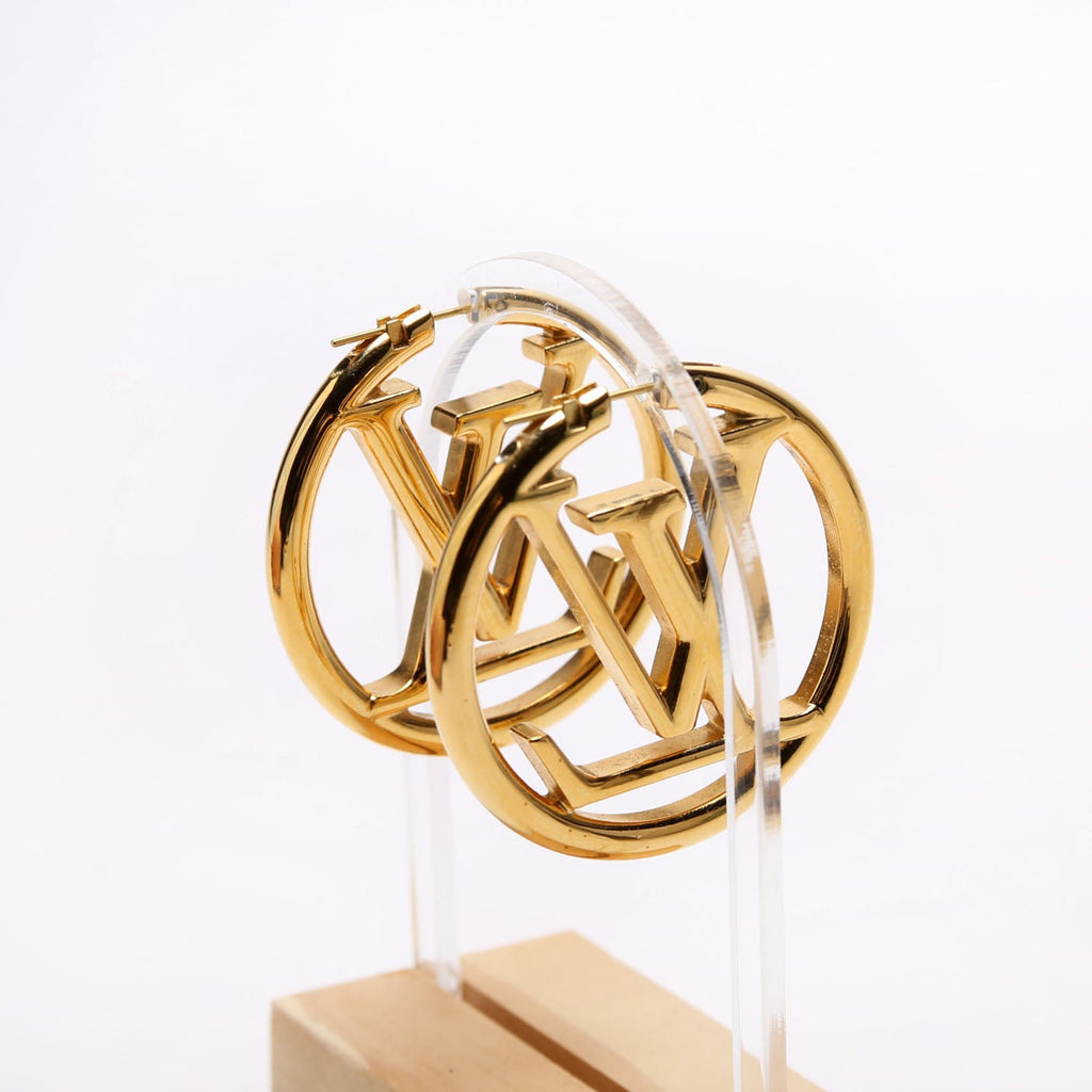 Louise Hoop Earrings GM Gold