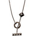 Medor XO Pendant Necklace Silver/Black
