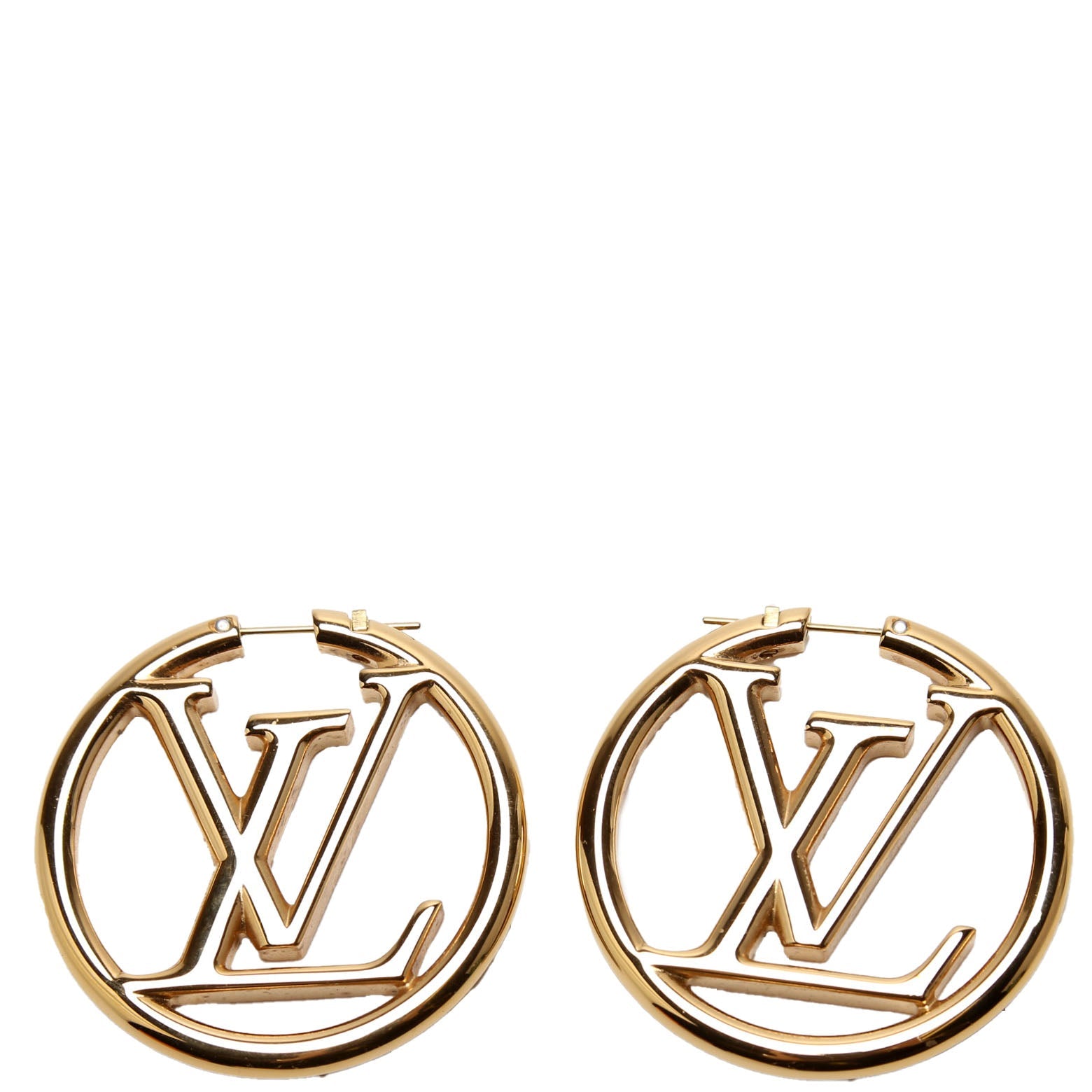 Louise Hoop Earrings GM Gold