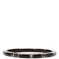 Camellia Bangle Bracelet Black/White