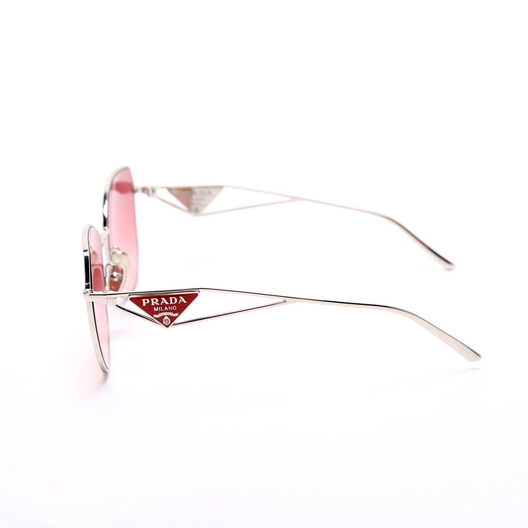 SPR57Y Geometric Sunglasses Silver/Pink