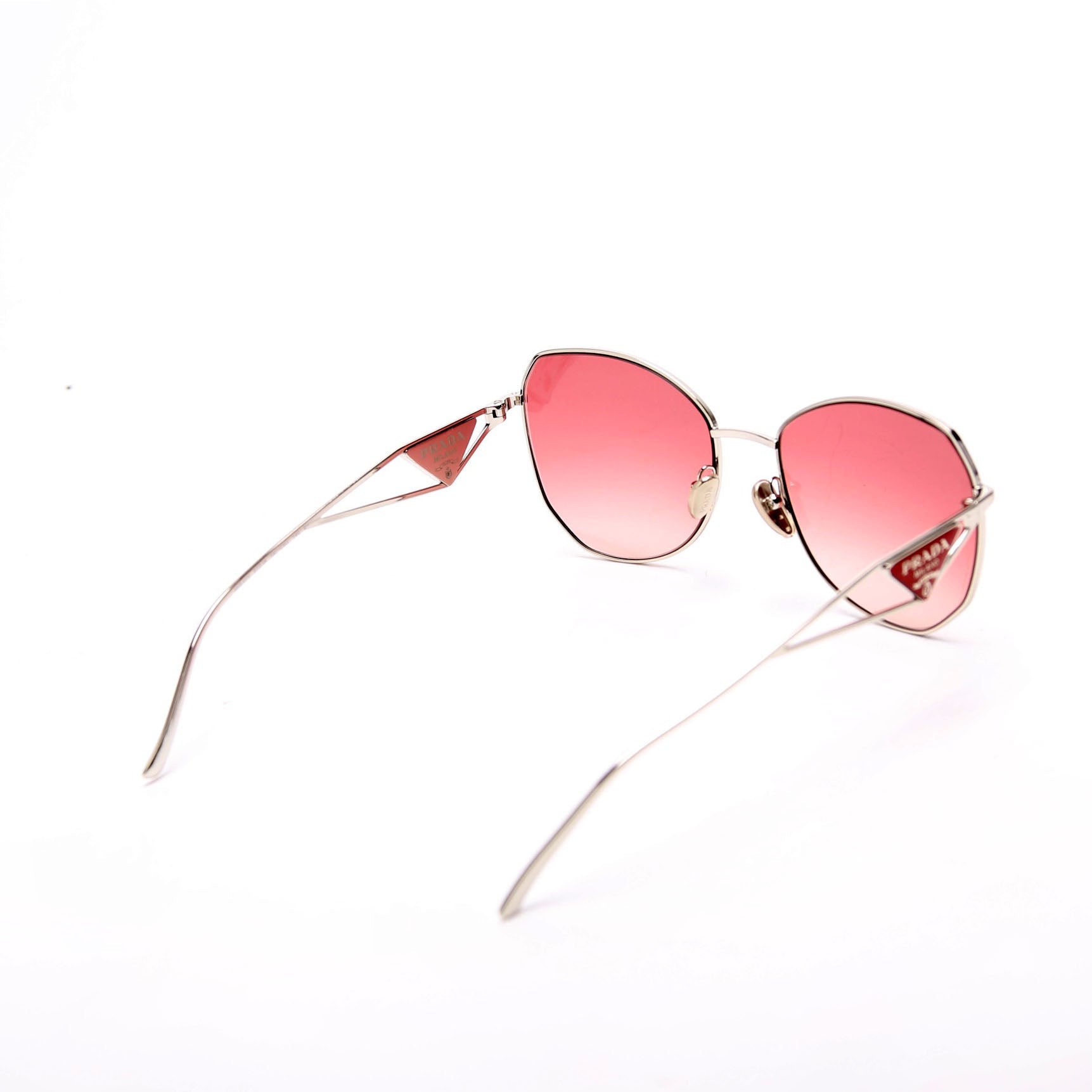 SPR57Y Geometric Sunglasses Silver/Pink