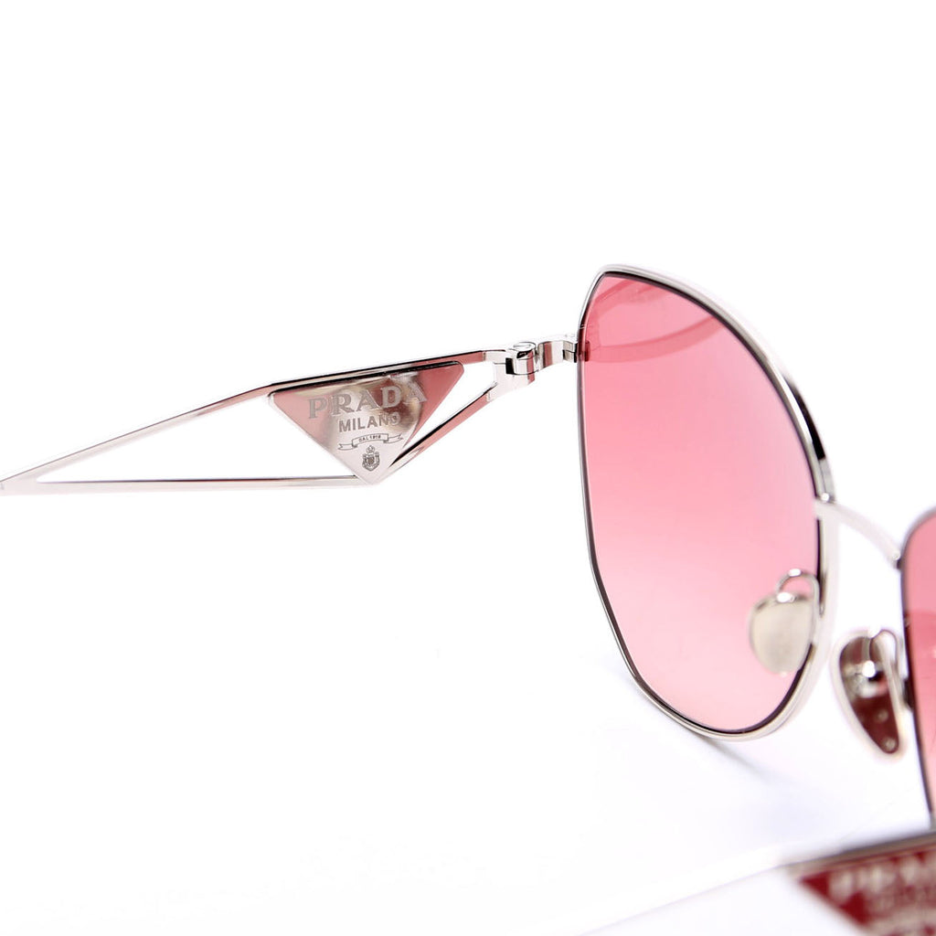 SPR57Y Geometric Sunglasses Silver/Pink