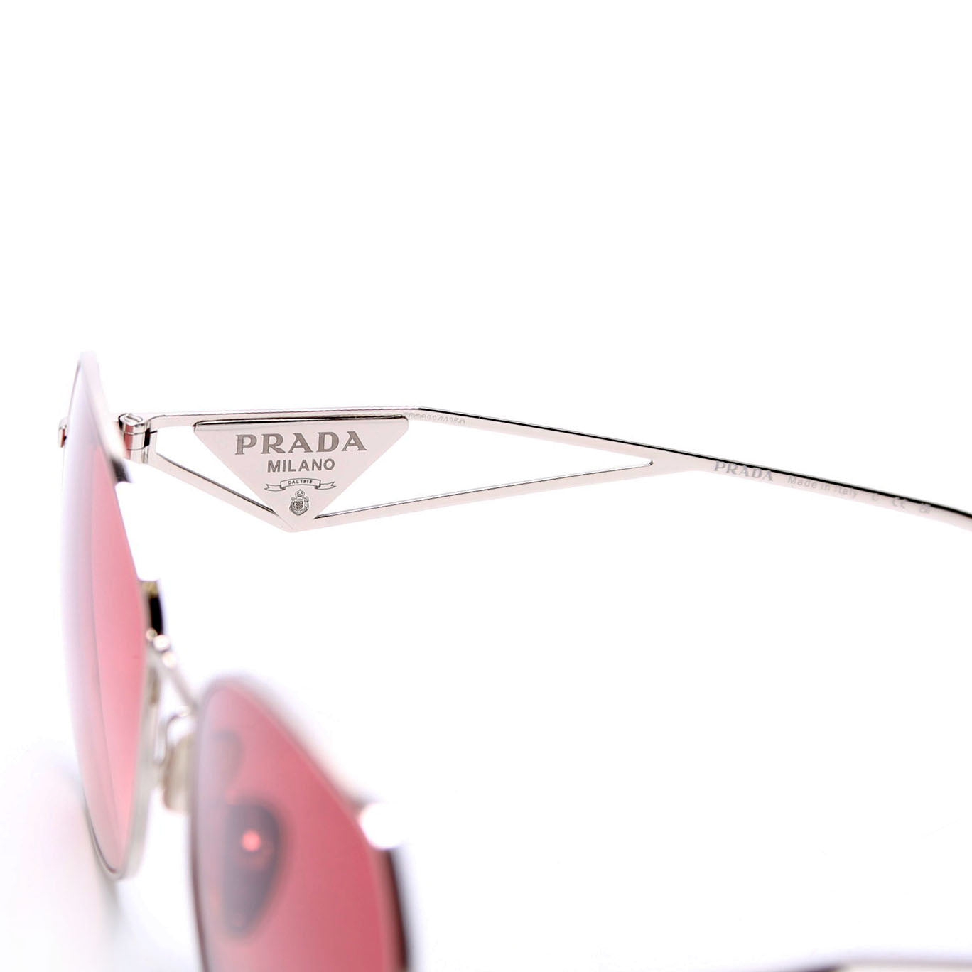 SPR57Y Geometric Sunglasses Silver/Pink