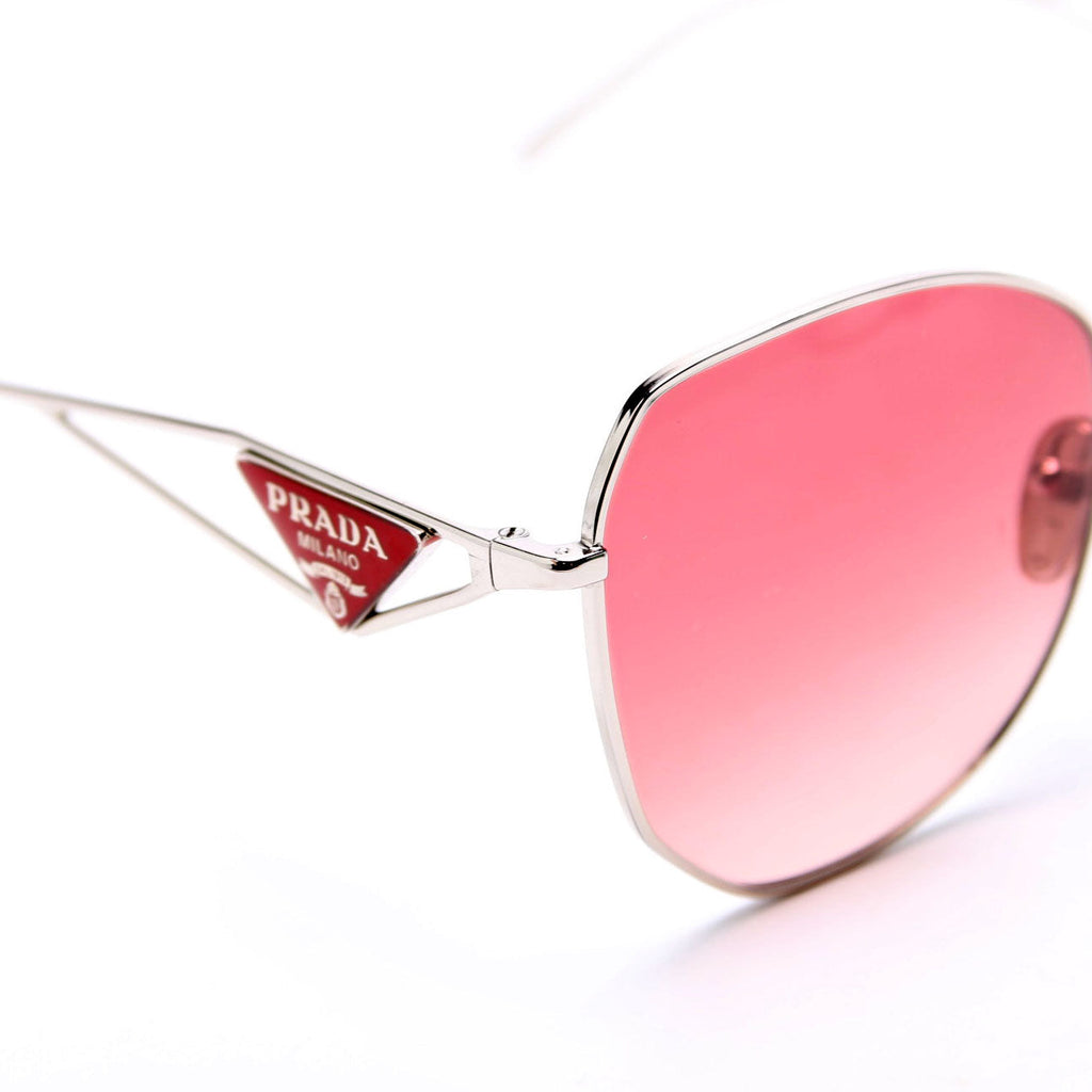 SPR57Y Geometric Sunglasses Silver/Pink