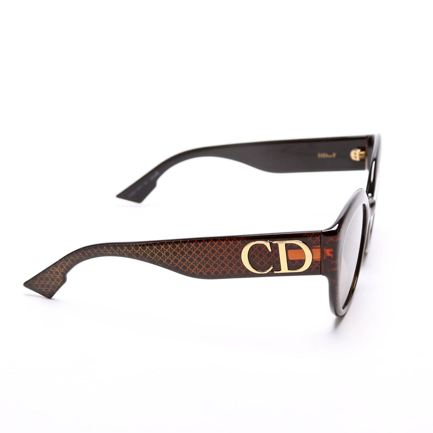 DCB2B Ddiorf Cat Eye Polarized Sunglasses Brown/Black