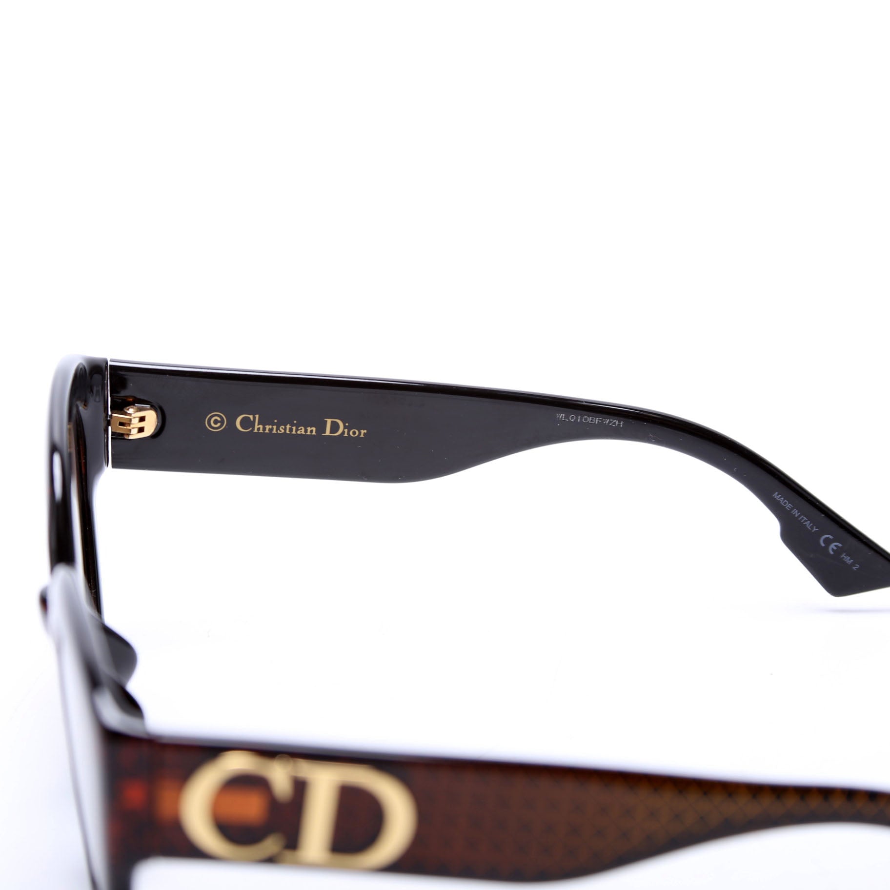 DCB2B Ddiorf Cat Eye Polarized Sunglasses Brown/Black
