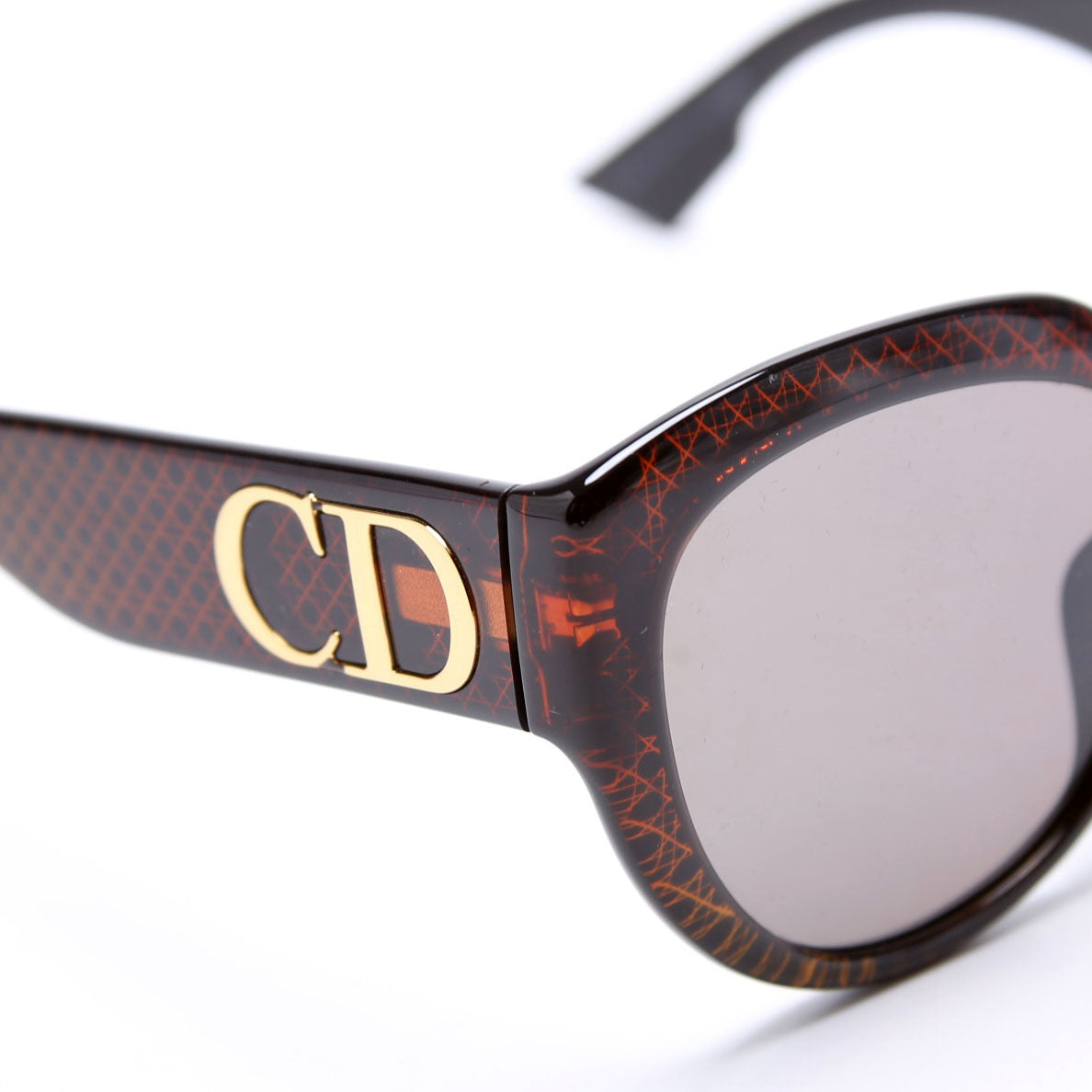 DCB2B Ddiorf Cat Eye Polarized Sunglasses Brown/Black