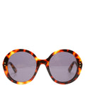 GG1081S Round Acetate Sunglasses Brown
