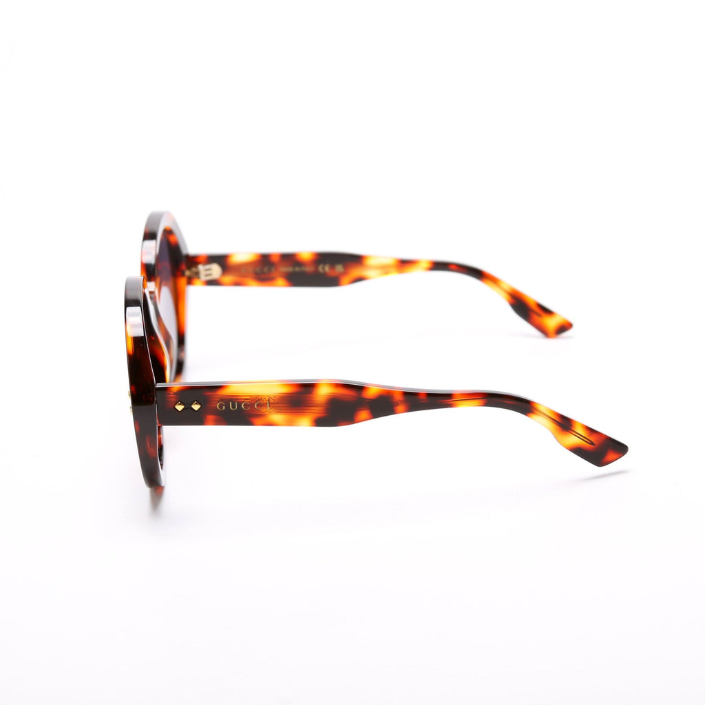 GG1081S Round Acetate Sunglasses Brown