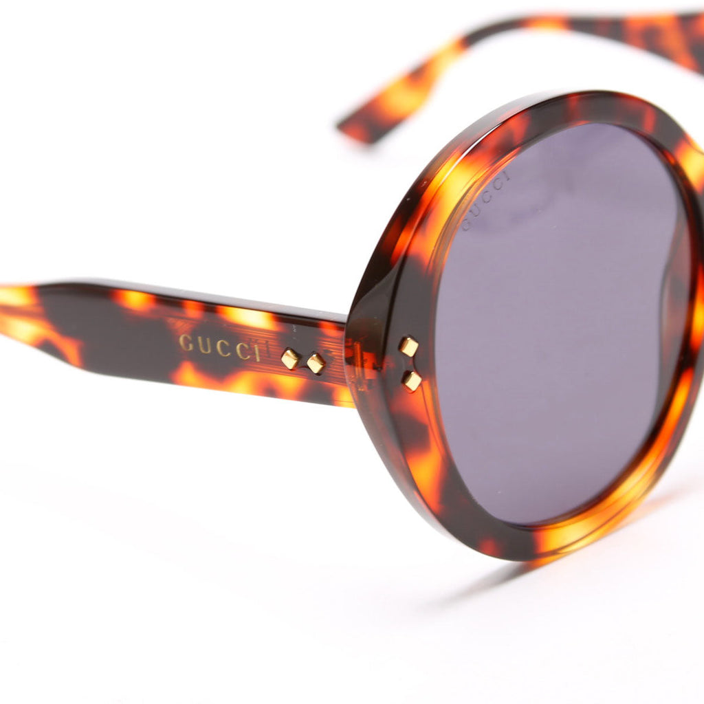GG1081S Round Acetate Sunglasses Brown