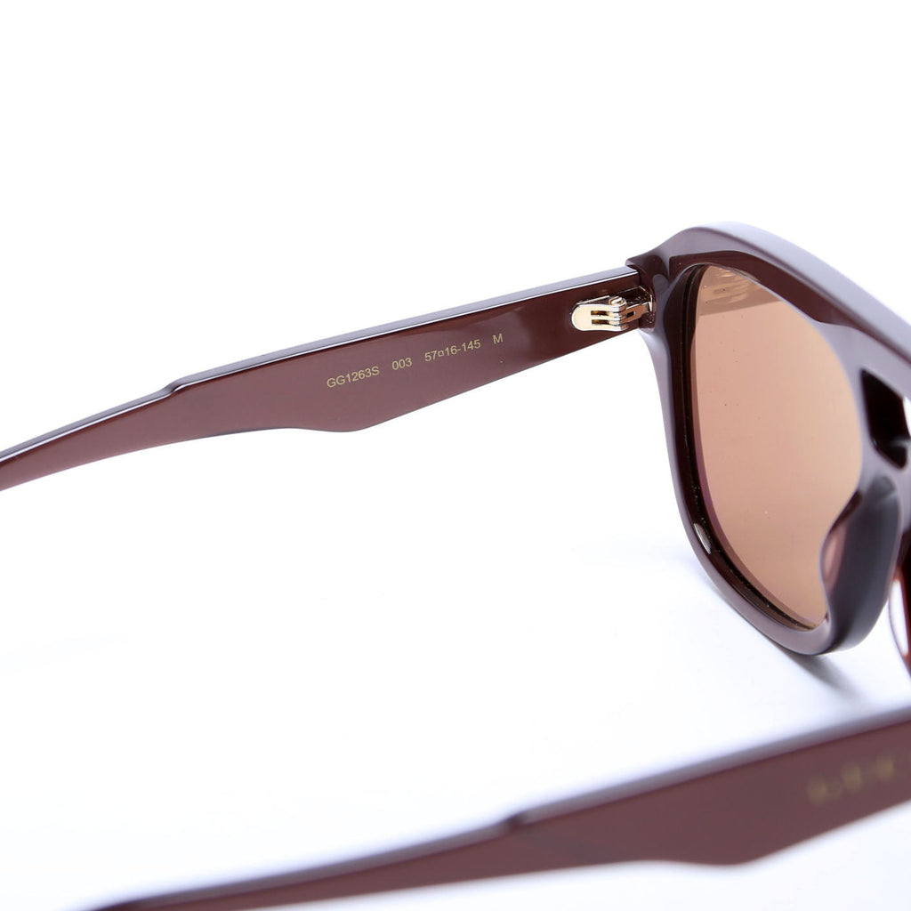 GG1263S Acetate Aviators Sunglasses Brown