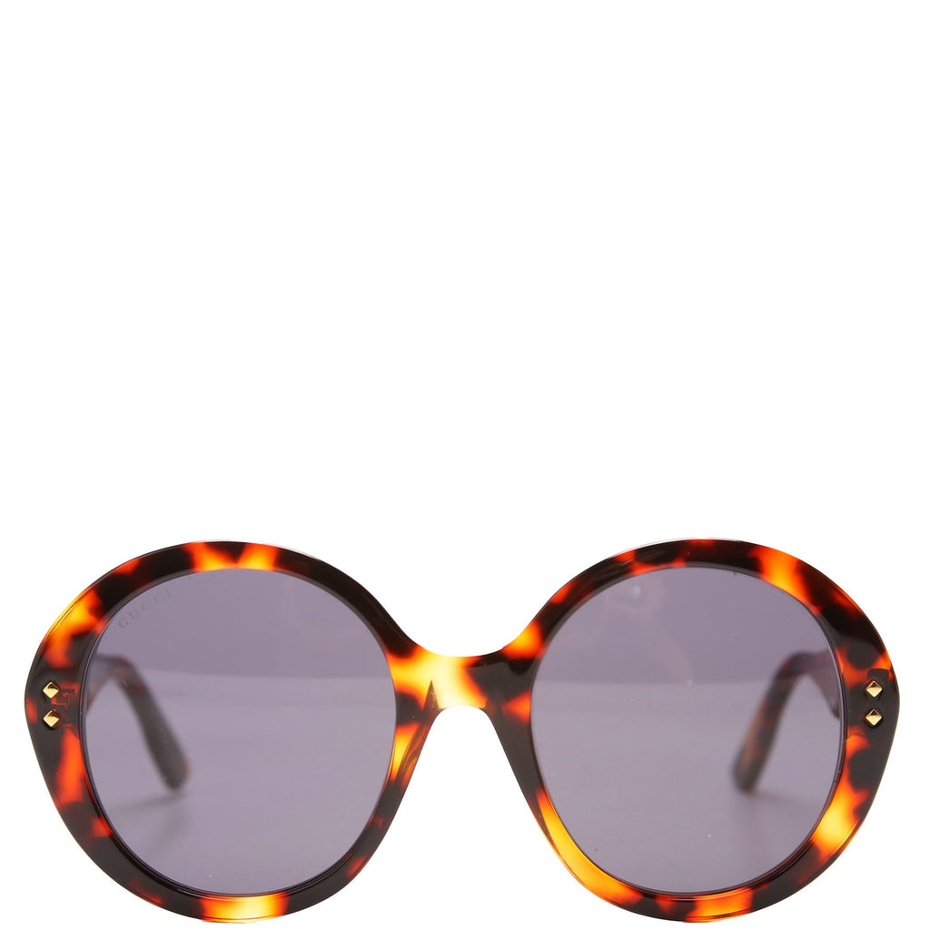 GG1081S Round Acetate Sunglasses Brown