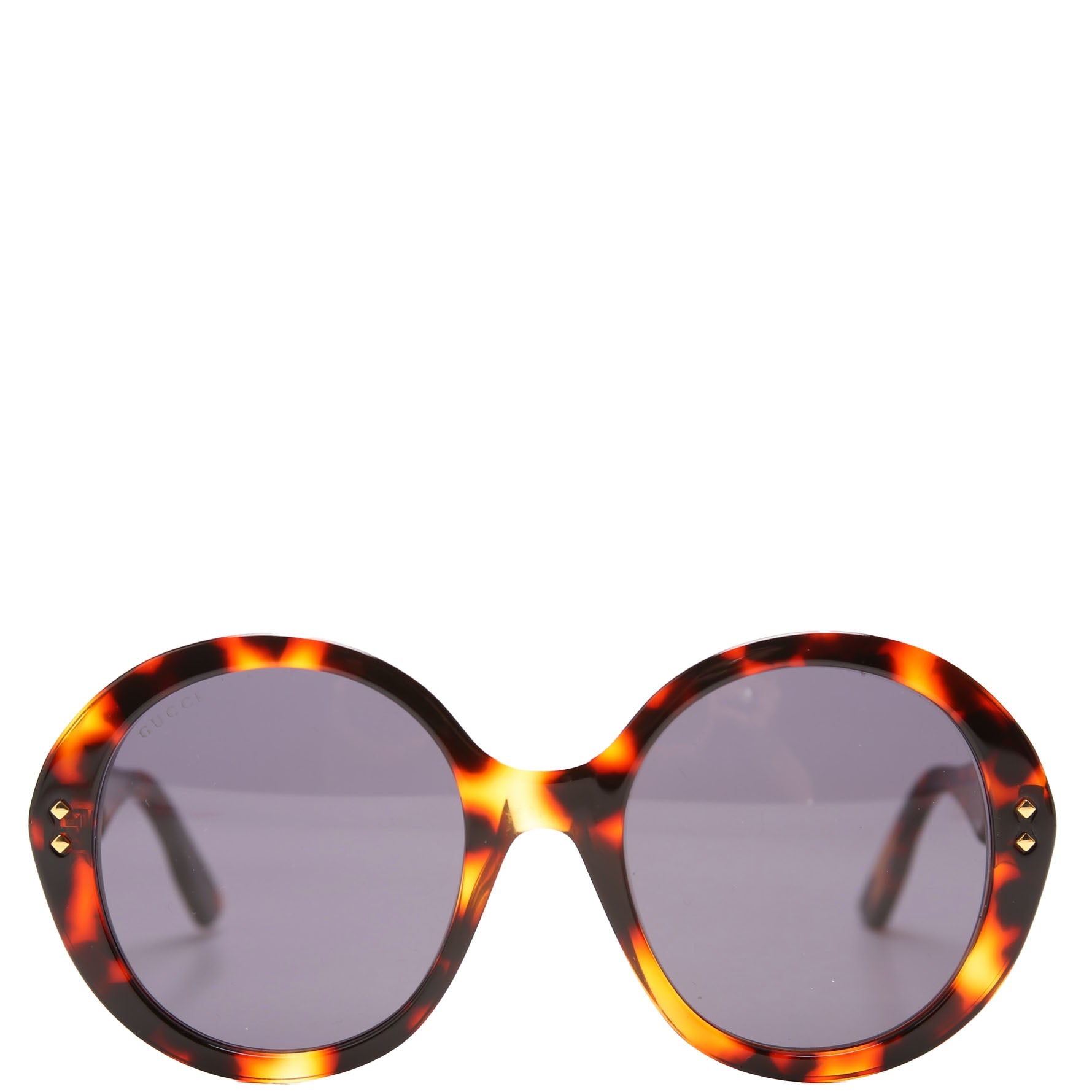 GG1081S Round Acetate Sunglasses Brown