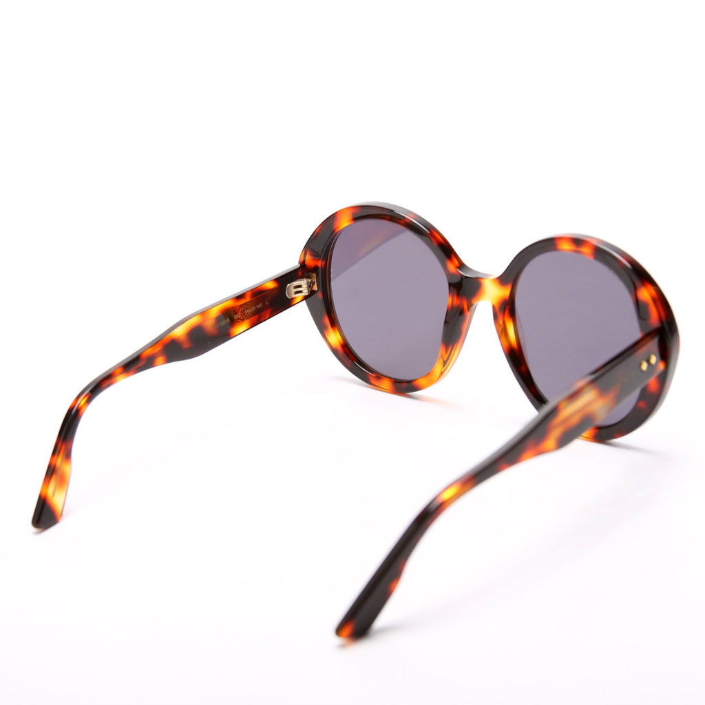 GG1081S Round Acetate Sunglasses Brown