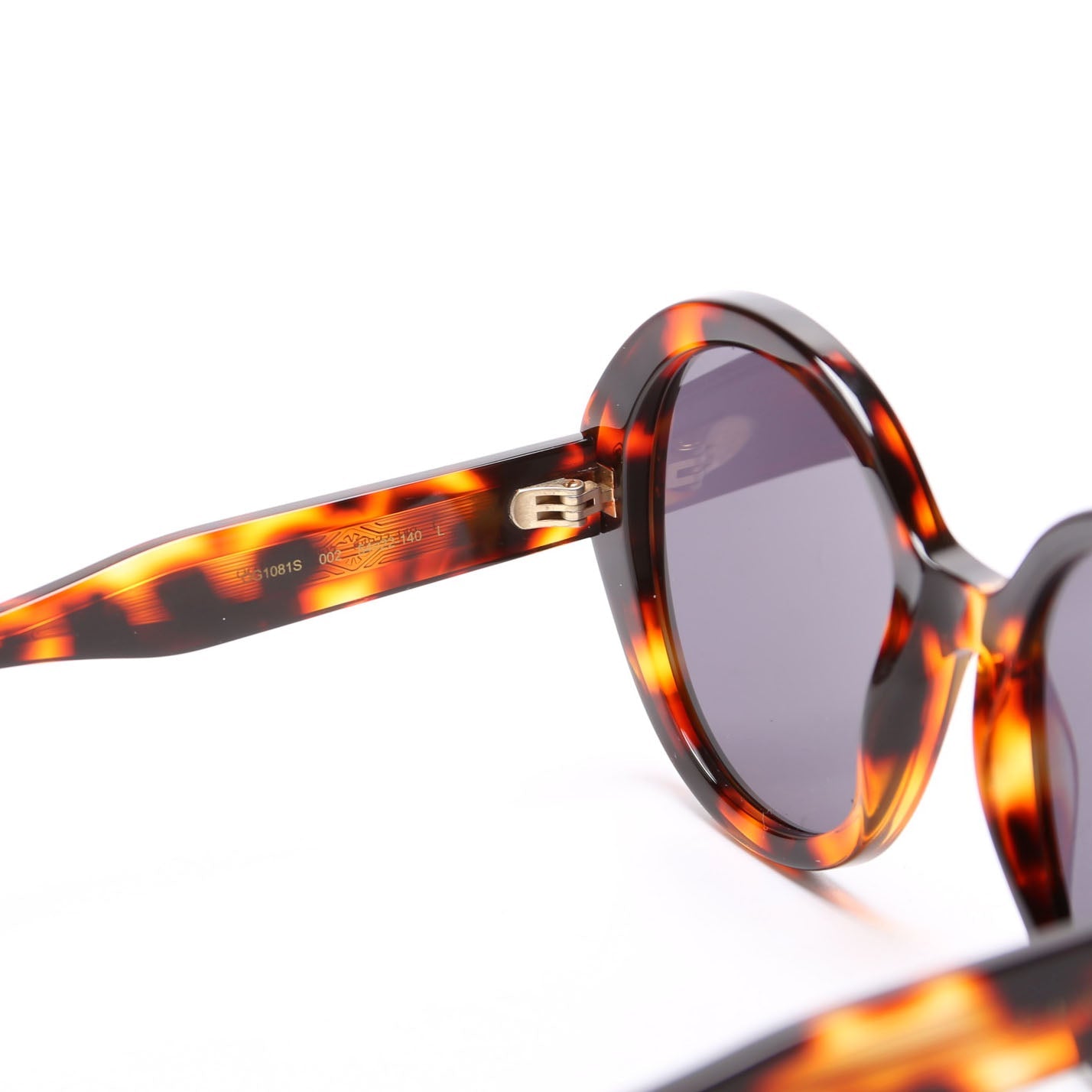 GG1081S Round Acetate Sunglasses Brown