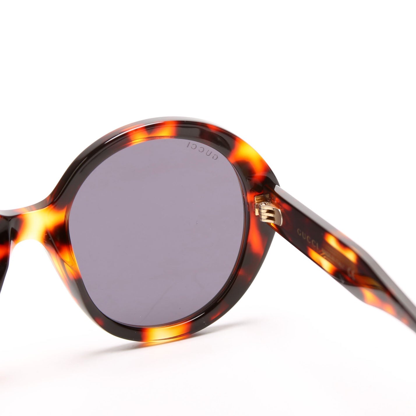 GG1081S Round Acetate Sunglasses Brown