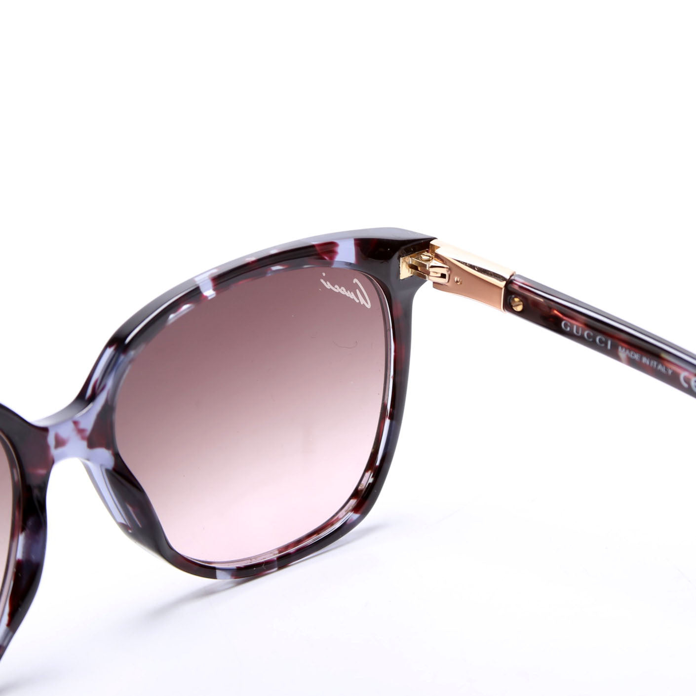 GG3502/S Square Sunglasses Brown/Blue