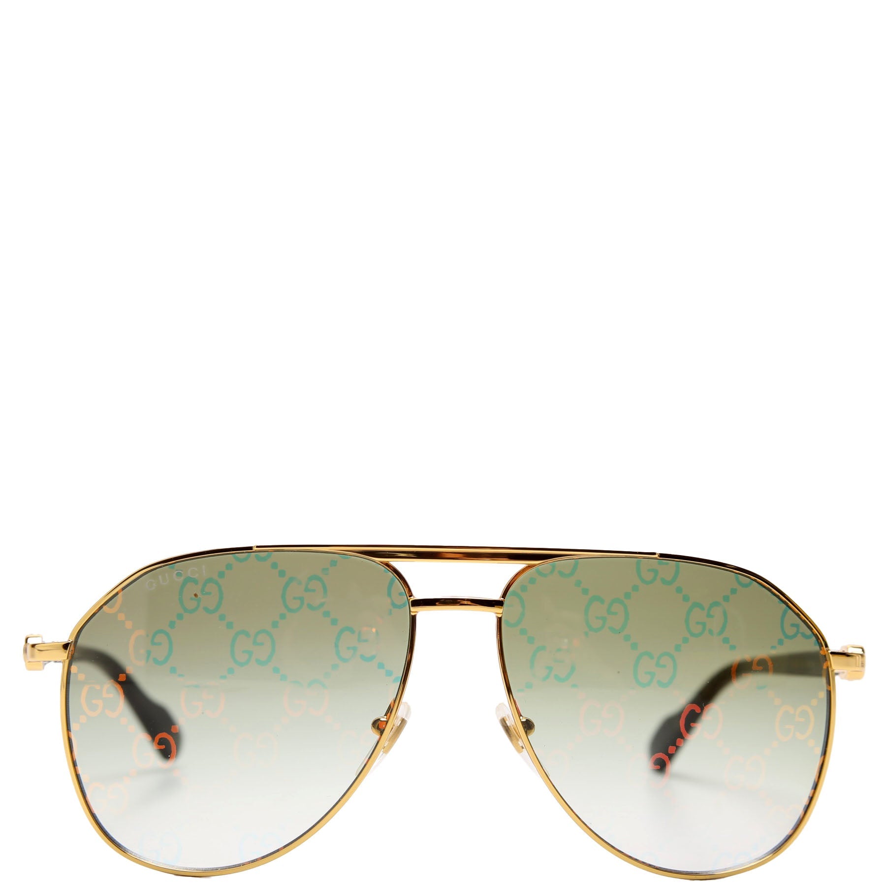 GG1220S Aviator Logo Sunglasses Gold/Black