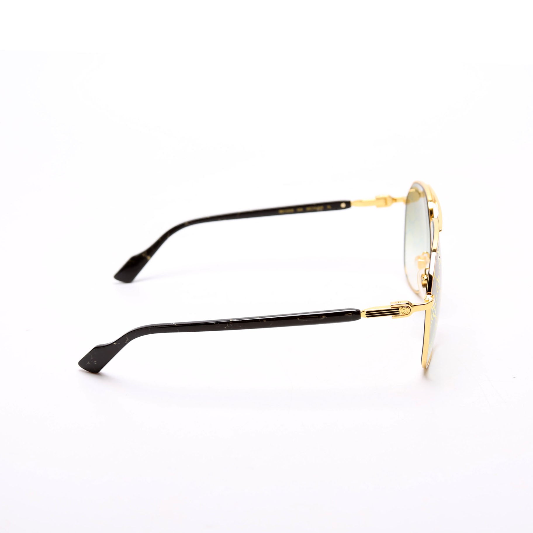 GG1220S Aviator Logo Sunglasses Gold/Black