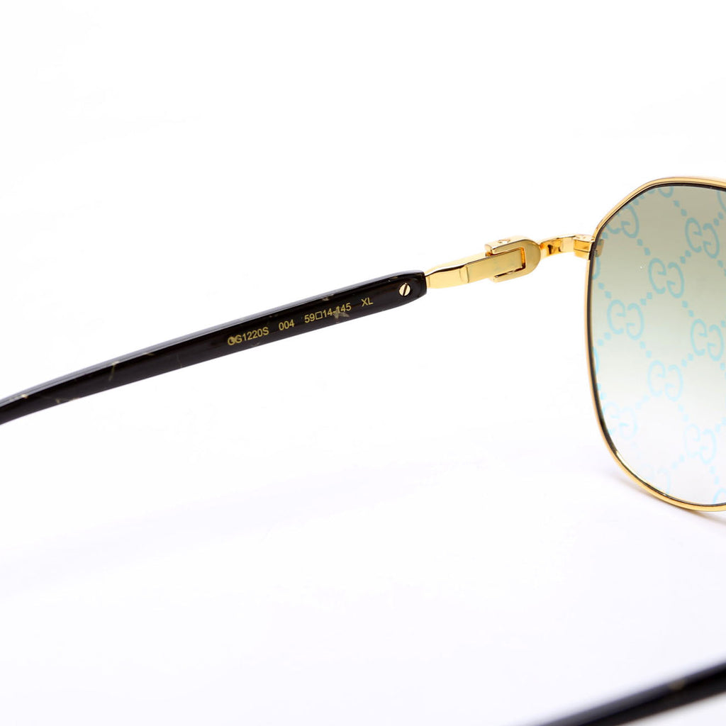 GG1220S Aviator Logo Sunglasses Gold/Black
