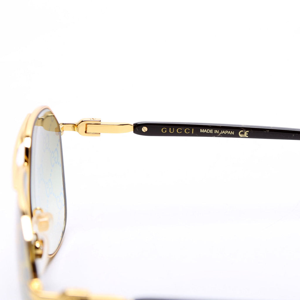 GG1220S Aviator Logo Sunglasses Gold/Black