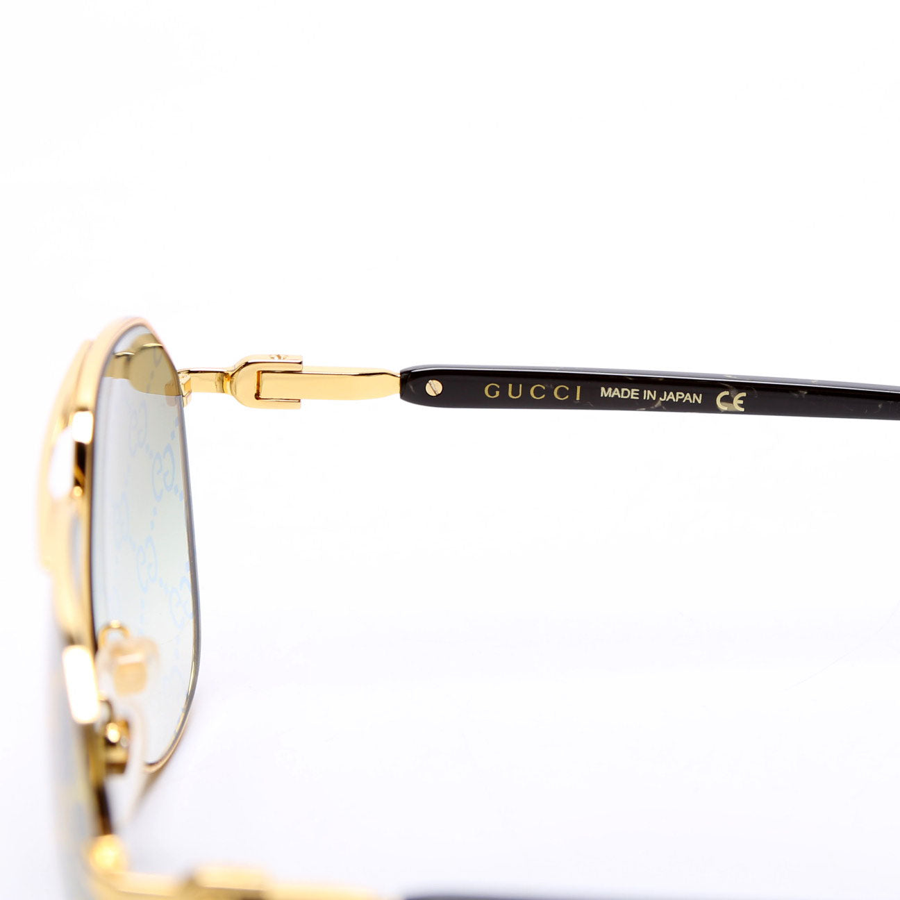 GG1220S Aviator Logo Sunglasses Gold/Black
