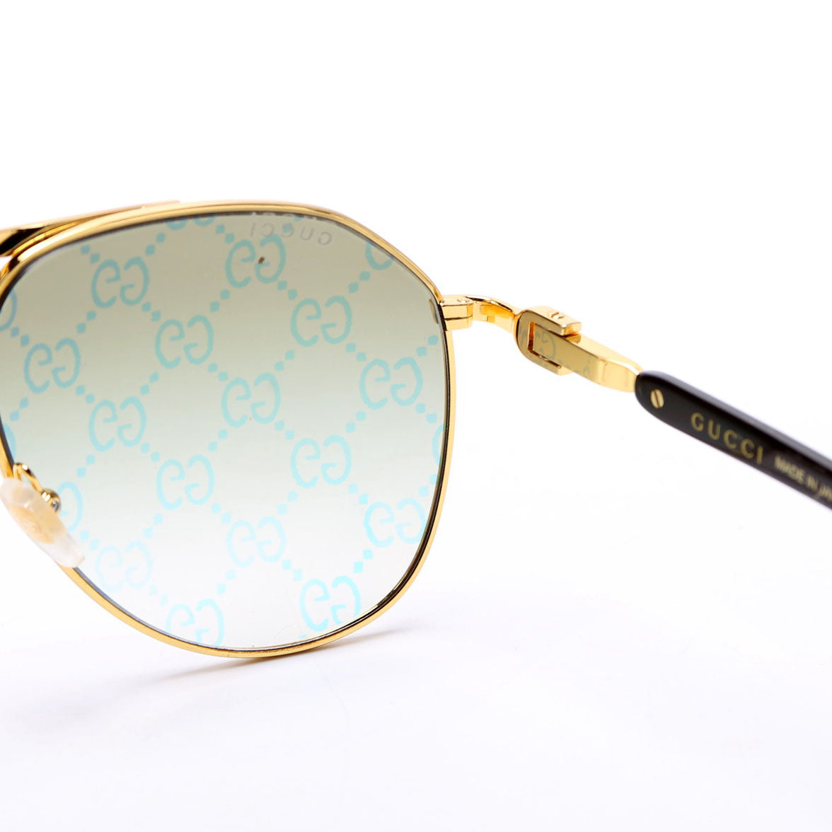 GG1220S Aviator Logo Sunglasses Gold/Black