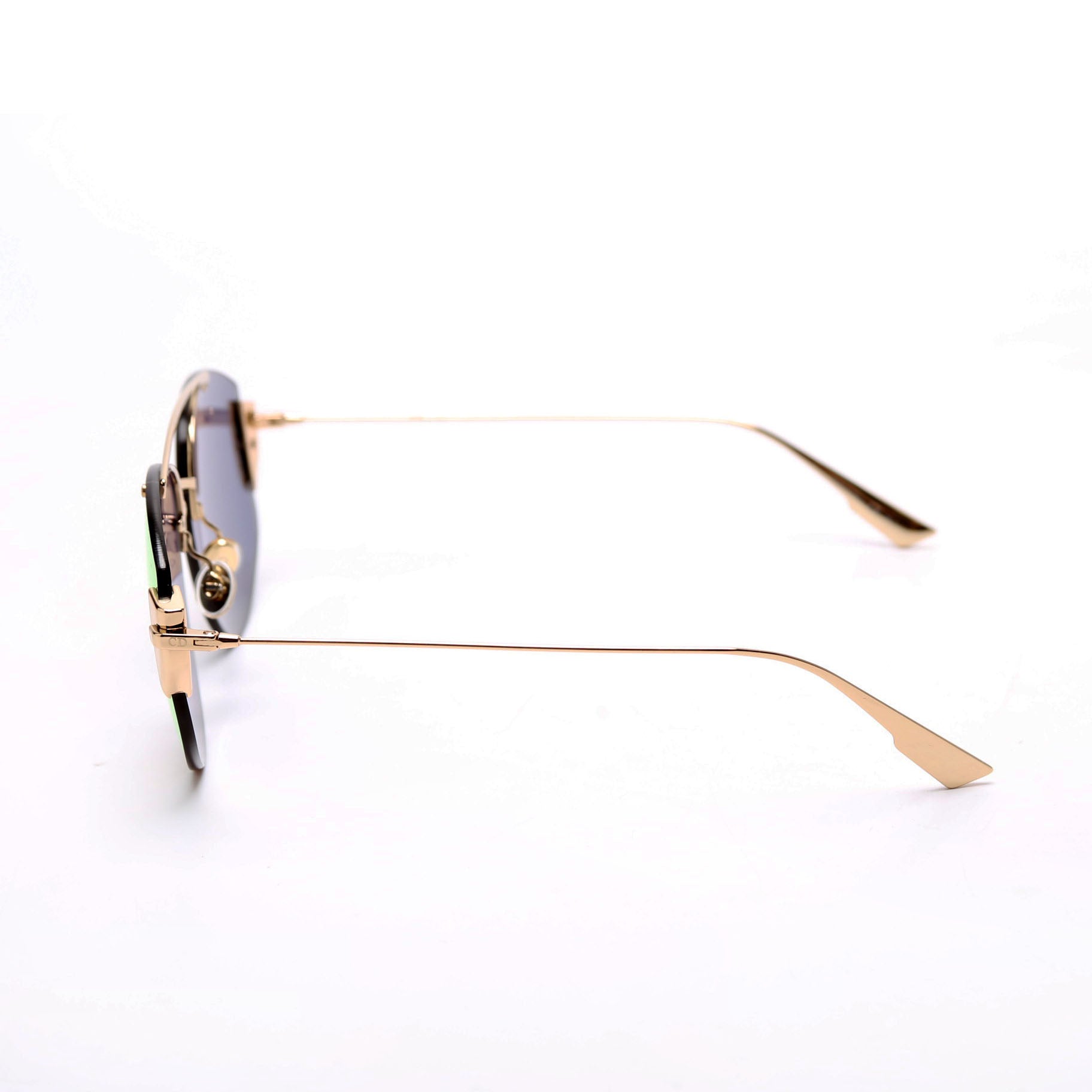 J5G0J Diorstronger Mirror Sunglasses Gold