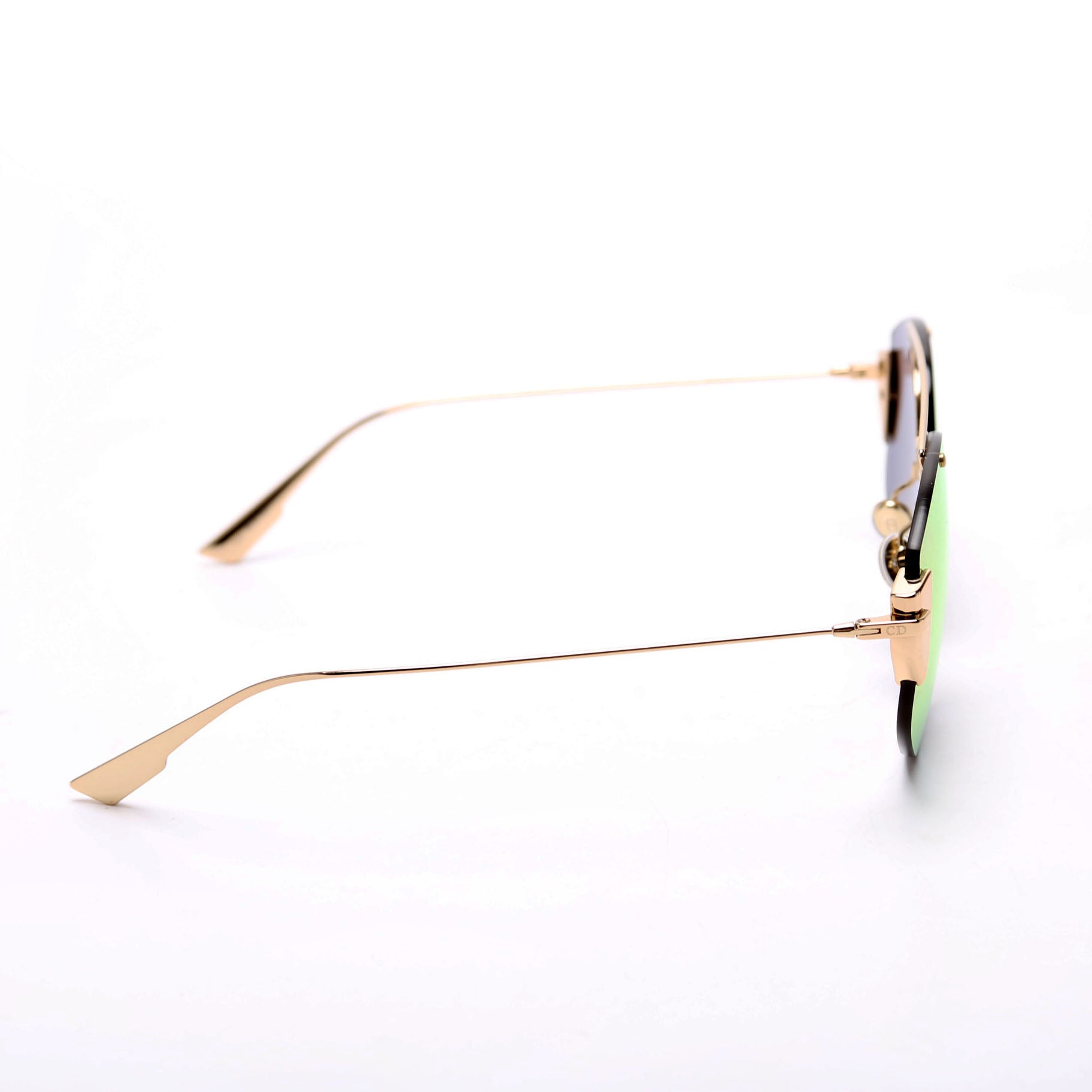 J5G0J Diorstronger Mirror Sunglasses Gold