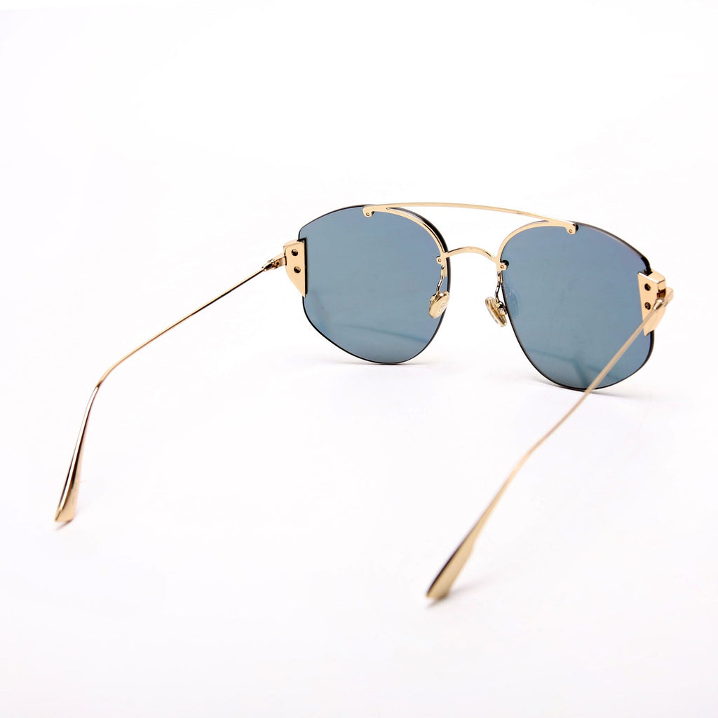 J5G0J Diorstronger Mirror Sunglasses Gold