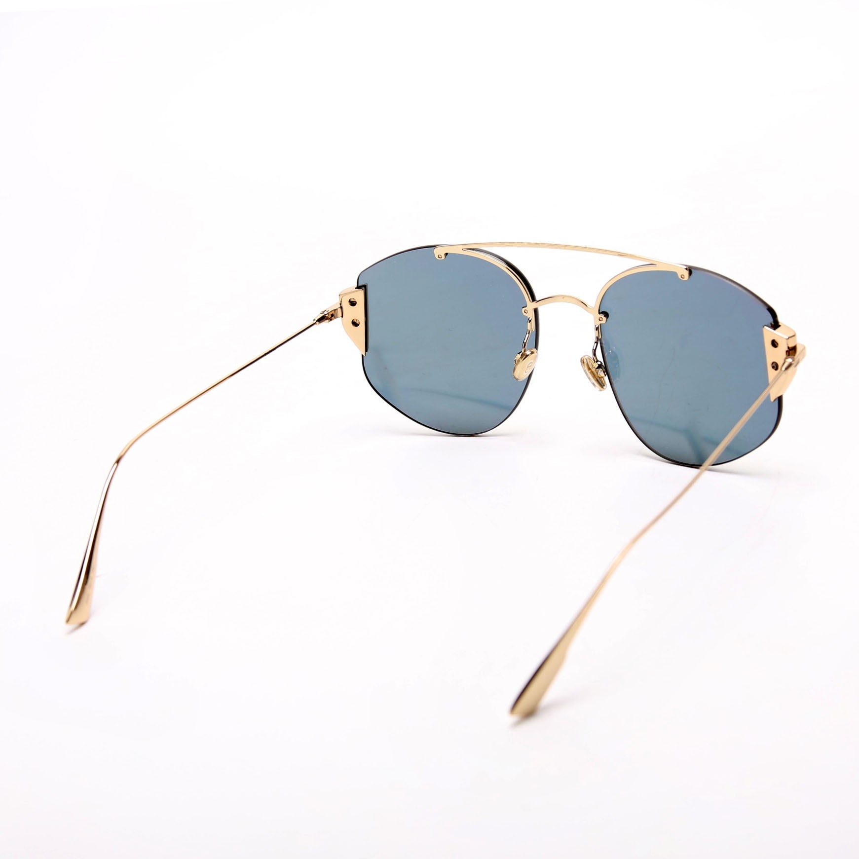 J5G0J Diorstronger Mirror Sunglasses Gold