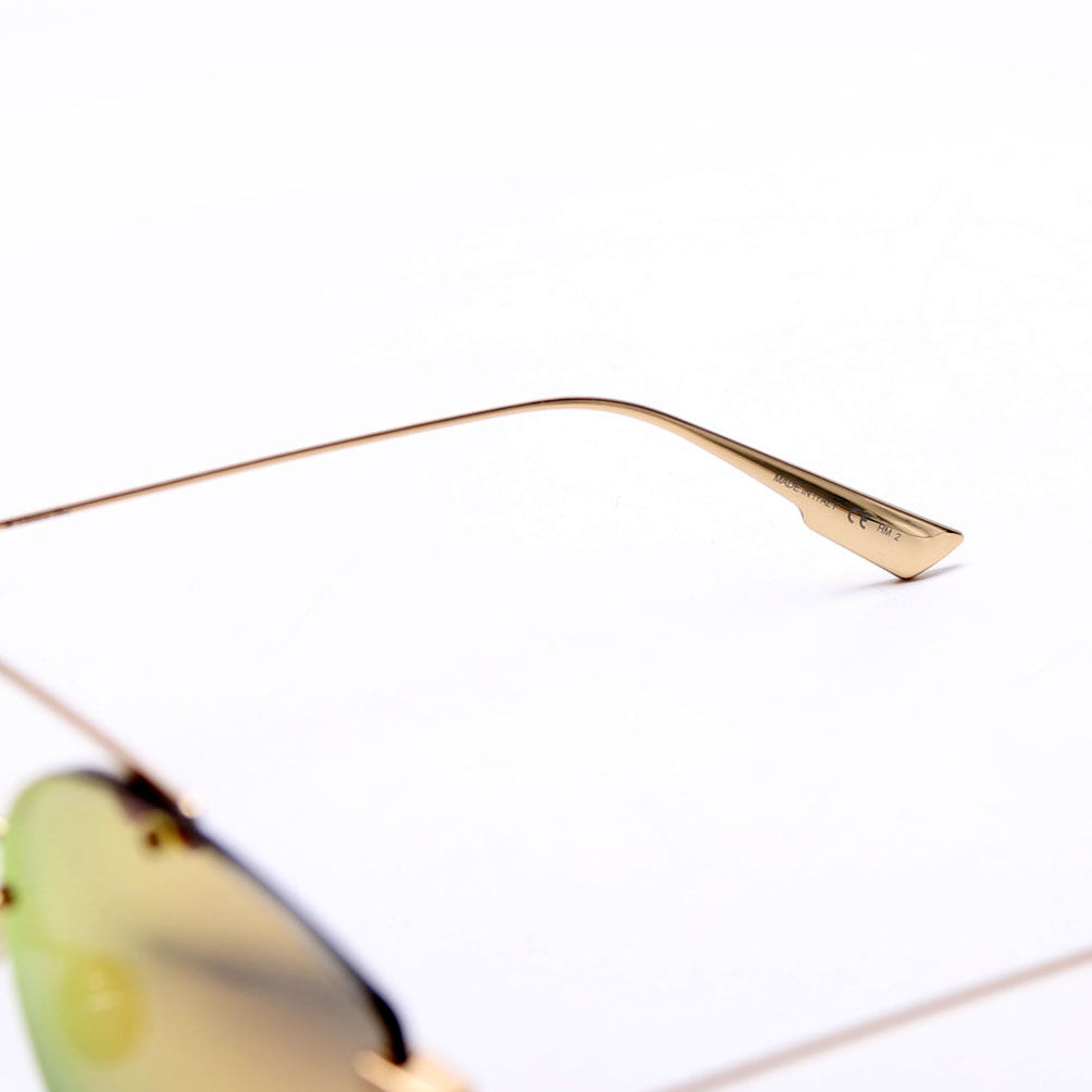 J5G0J Diorstronger Mirror Sunglasses Gold